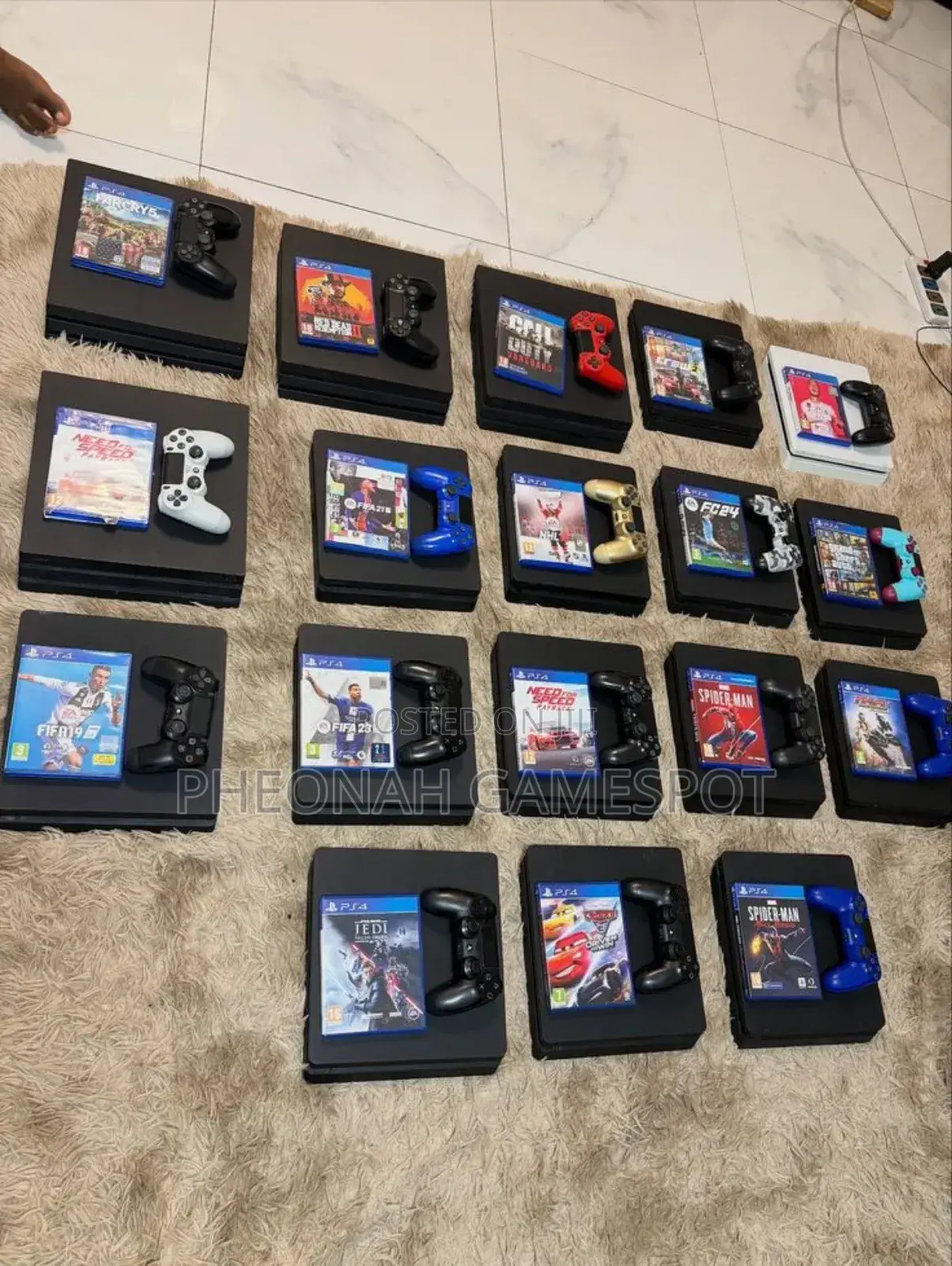 Playstations Ps5 Ps4 Ps3 Fullset With 2pads and Many Games Installed