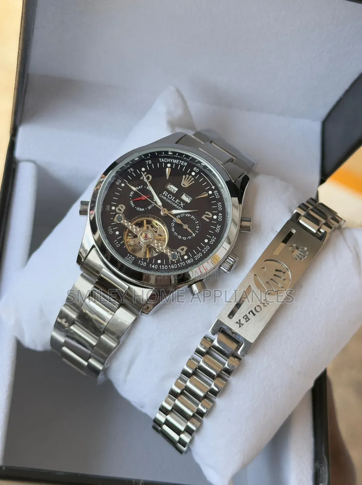 Men's Authentic Chronograph Rolex Mechanical Wrist Time Piece