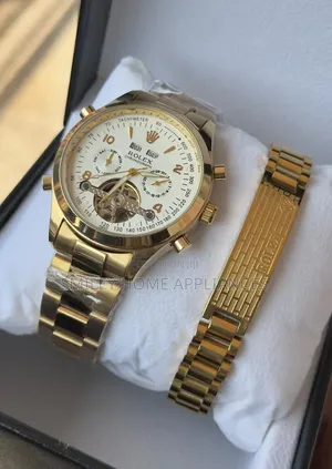 Men's Original Rolex Chronograph Mechanical Time Piece With a Bracelet