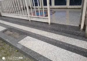 Terrazo Floor and Finishing White