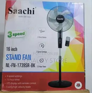 Saachi Electric Stand Fan With Remote Control Nl-Fn-1739sr-Bk