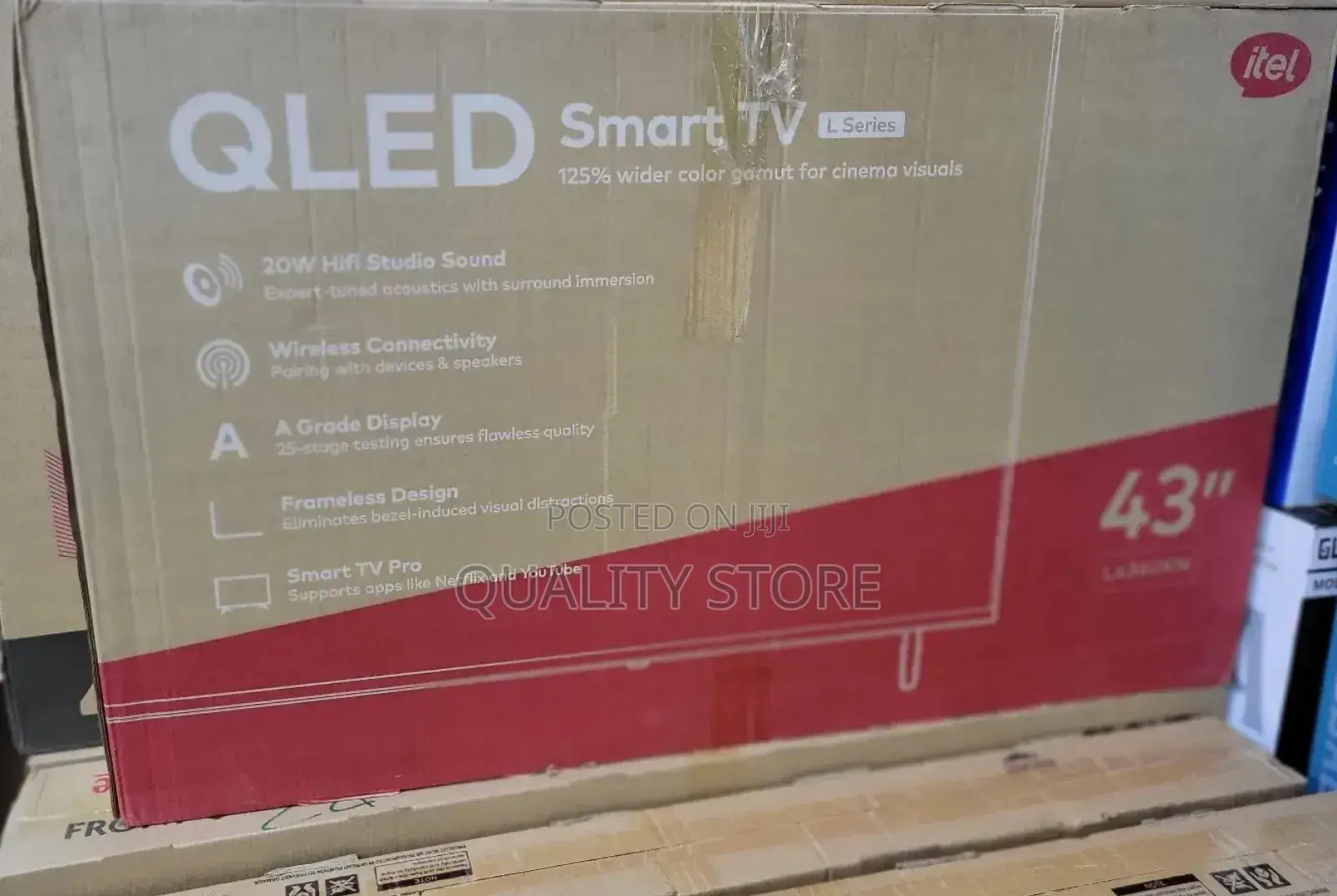 Itel 43 Inches Qled Smart Tv Lseries