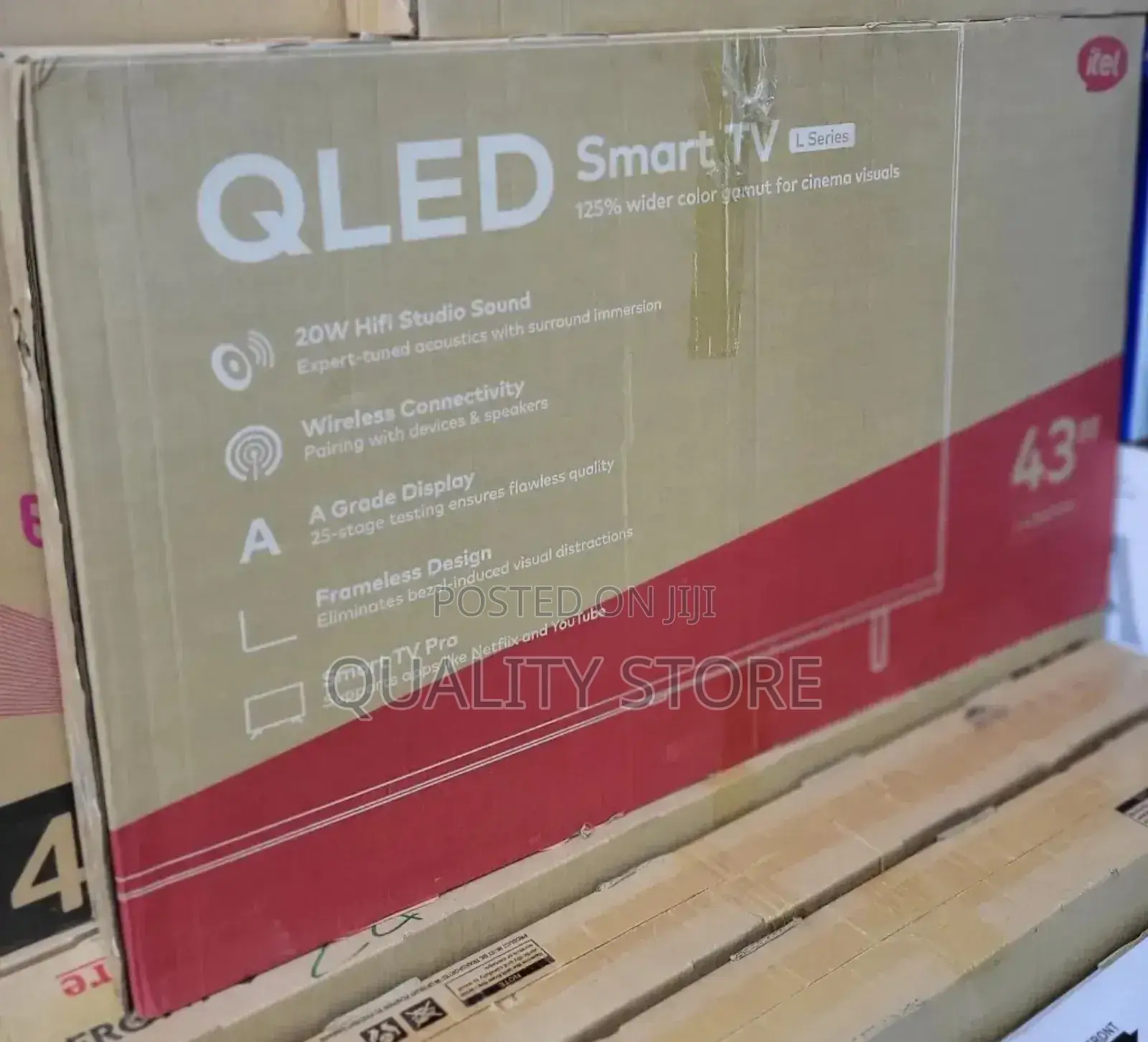 Itel 43 Inches Qled Smart Tv Lseries