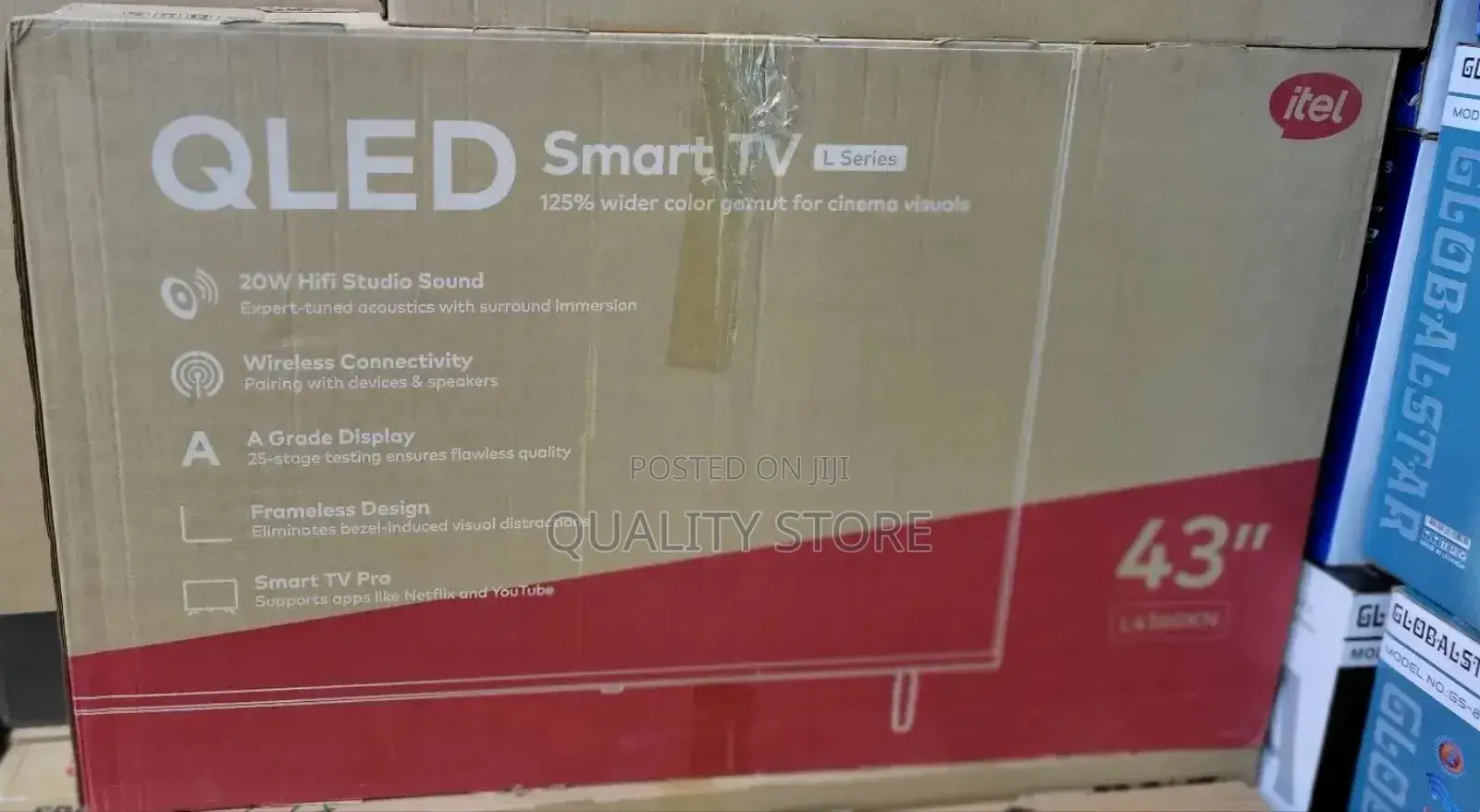 Itel 43 Inches Qled Smart Tv Lseries