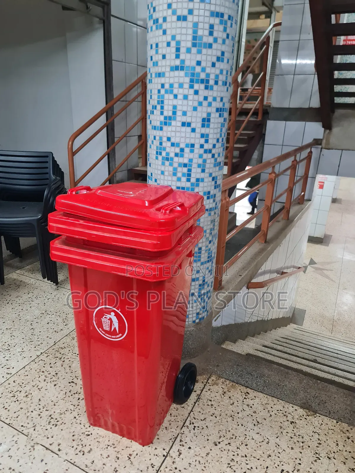 Segregate 120litres Plastic Dust Bins Plastic Dust Bins