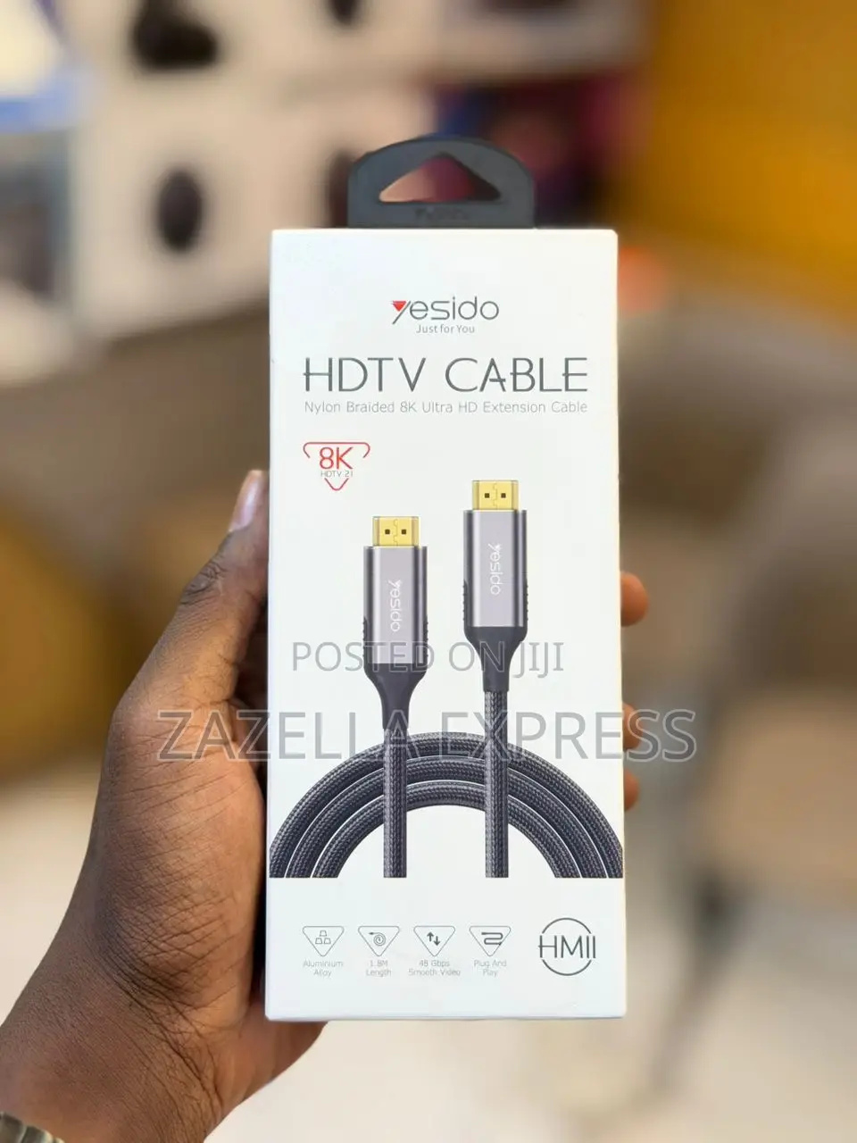 Yesidohdmi to Hdmi Cable Uhd Extension Cable – High-Speed 48gbps