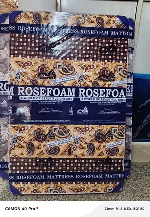 Rose Foam Mattresses 4x6 By6 Inche. Sealed Cover