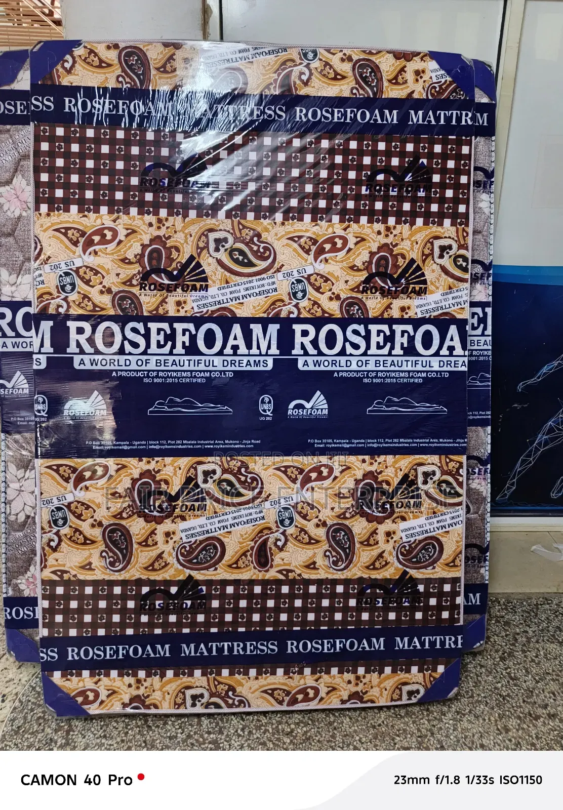 Mattresses Rose Foam 5x6 By6 Inche Sealed Cover