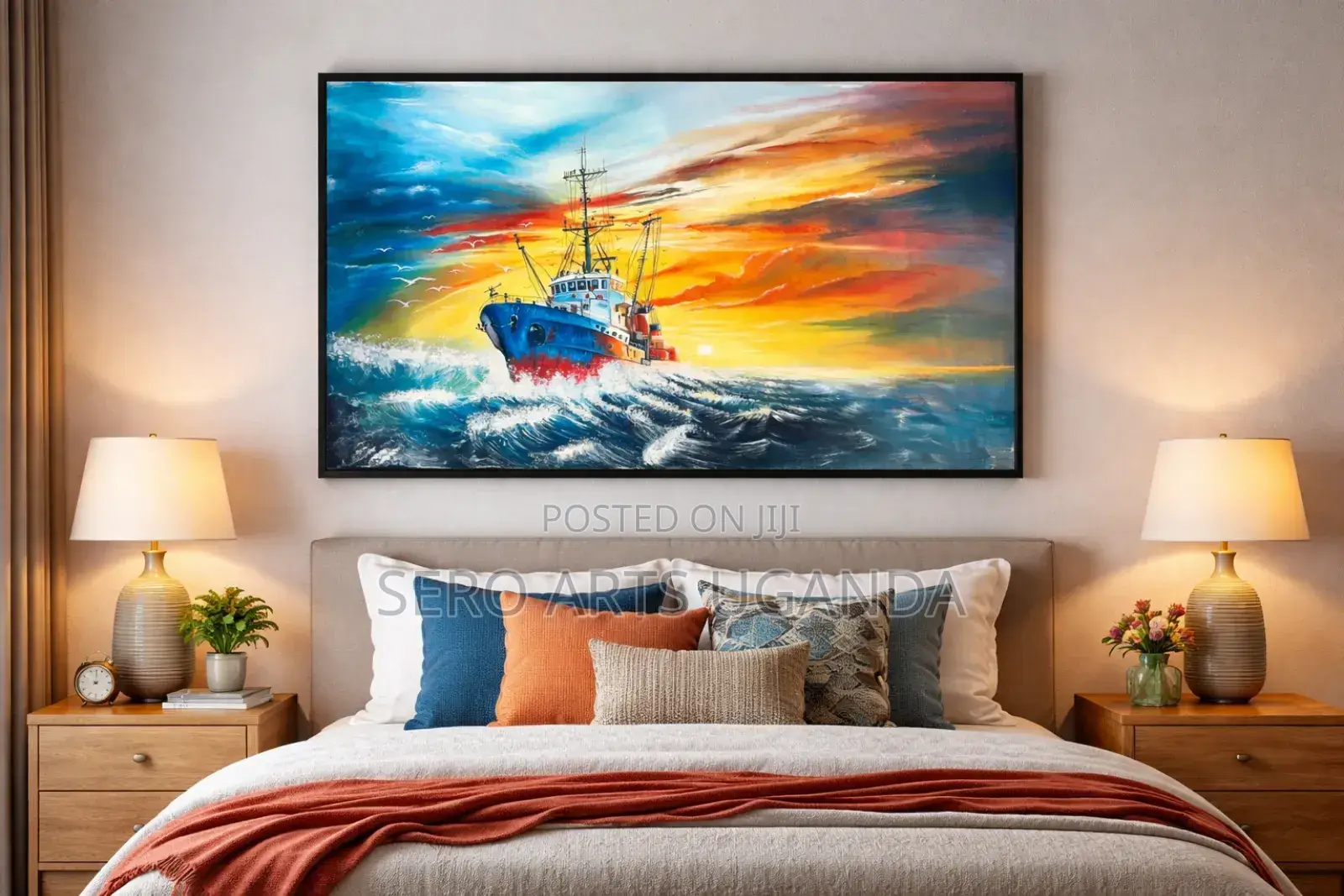 Sailing Boat Art Painting