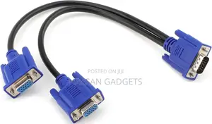 Vga Splitter Cable 1080p Dual Vga Monitor Y Cable