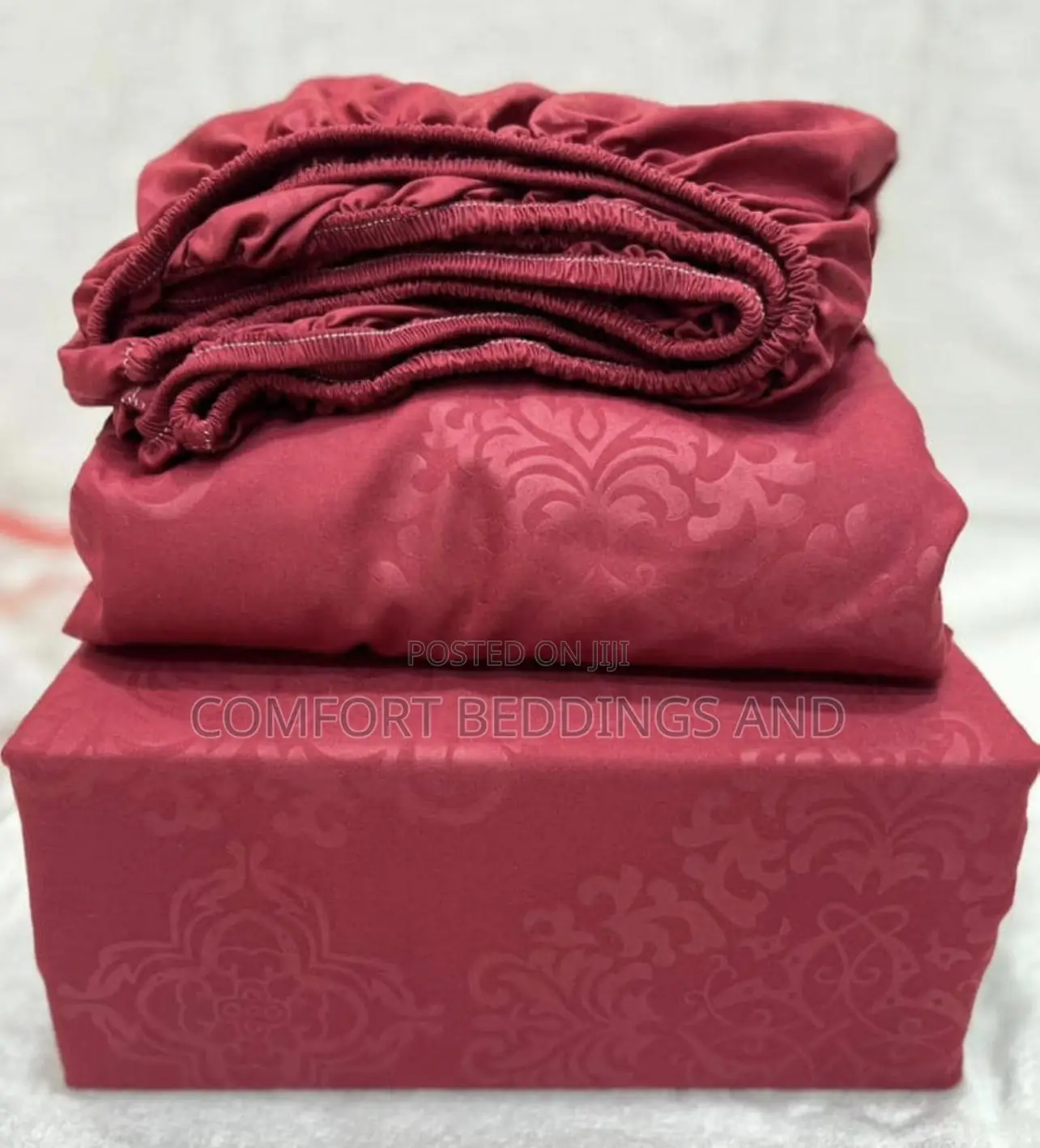 Fitted Cotton Bedsheets Maroon