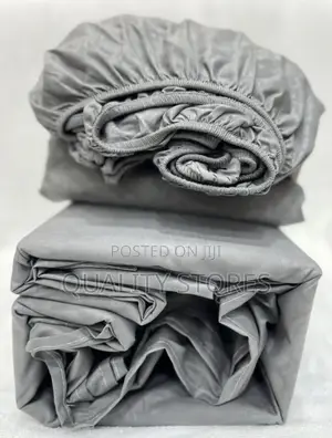Cotton Fitted  Bedsheets Gray