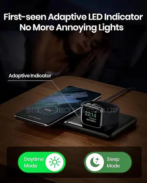 2-in-1 Wireless Charger, 15w Safuel Wireless Charging