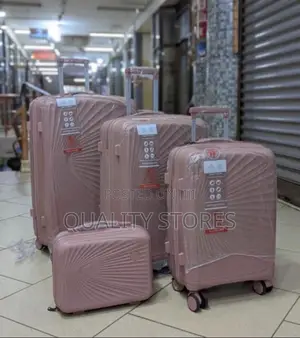 Rubber Suitcase Set Black