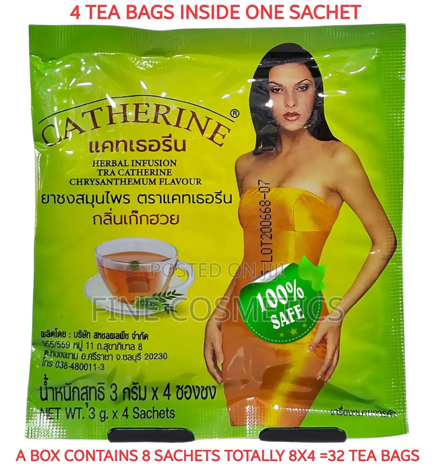 Original Catherine Herbal Slimming Weight Loss Fat Burner Tea Tea Bags