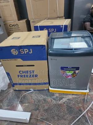 Spj Premium 215l Ice Cream &  Glass Display Deep Freezer - Grey