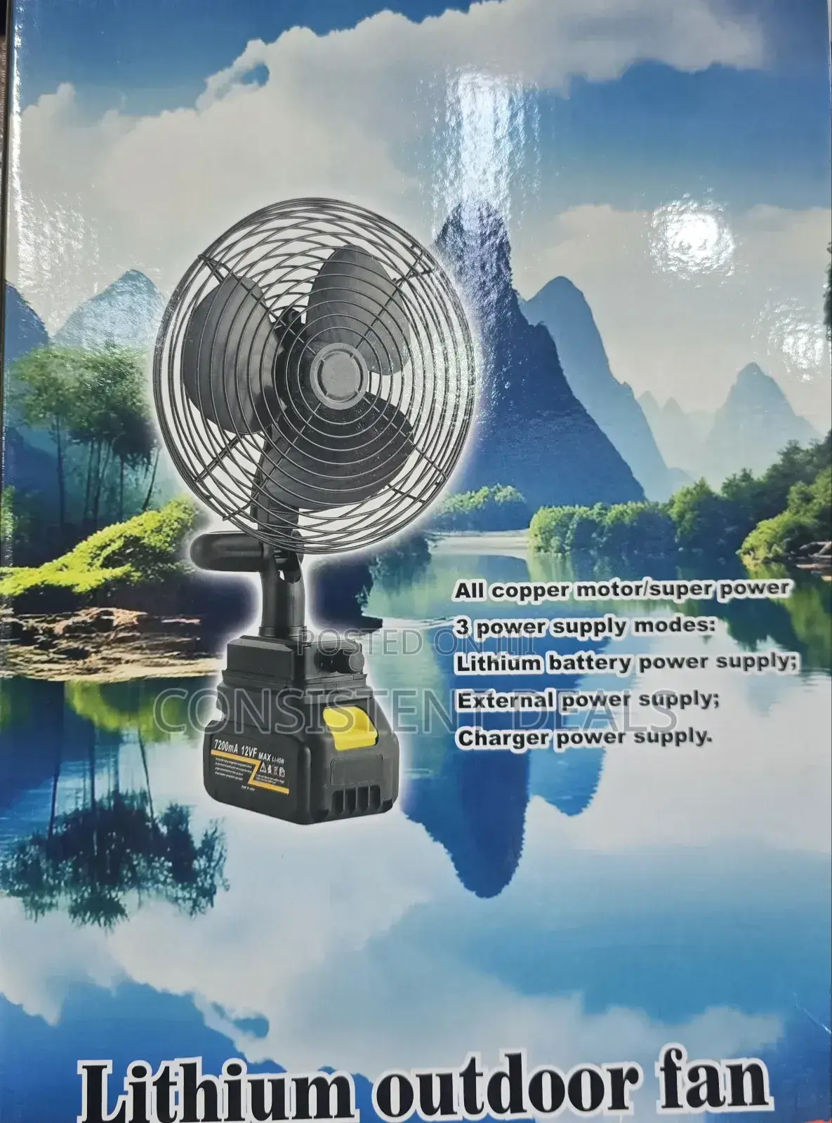 Lithium  Outdoor  Cooler Fan