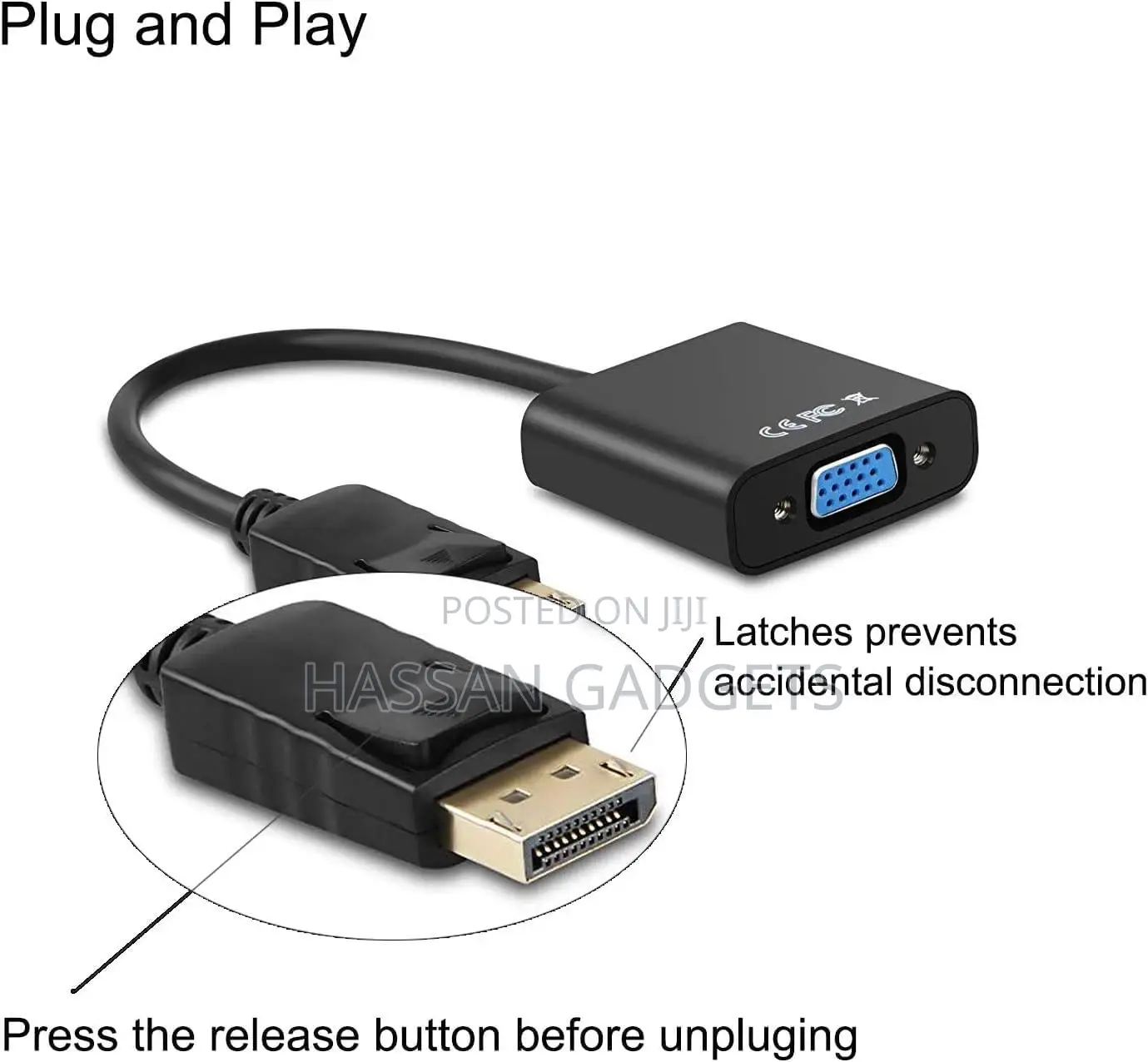Display Port to Vga Adapter,