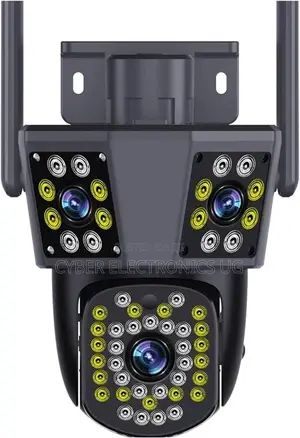 Wifi Camera Outdoor Security CCTV Triple Lens Triple Screen Ai Track
