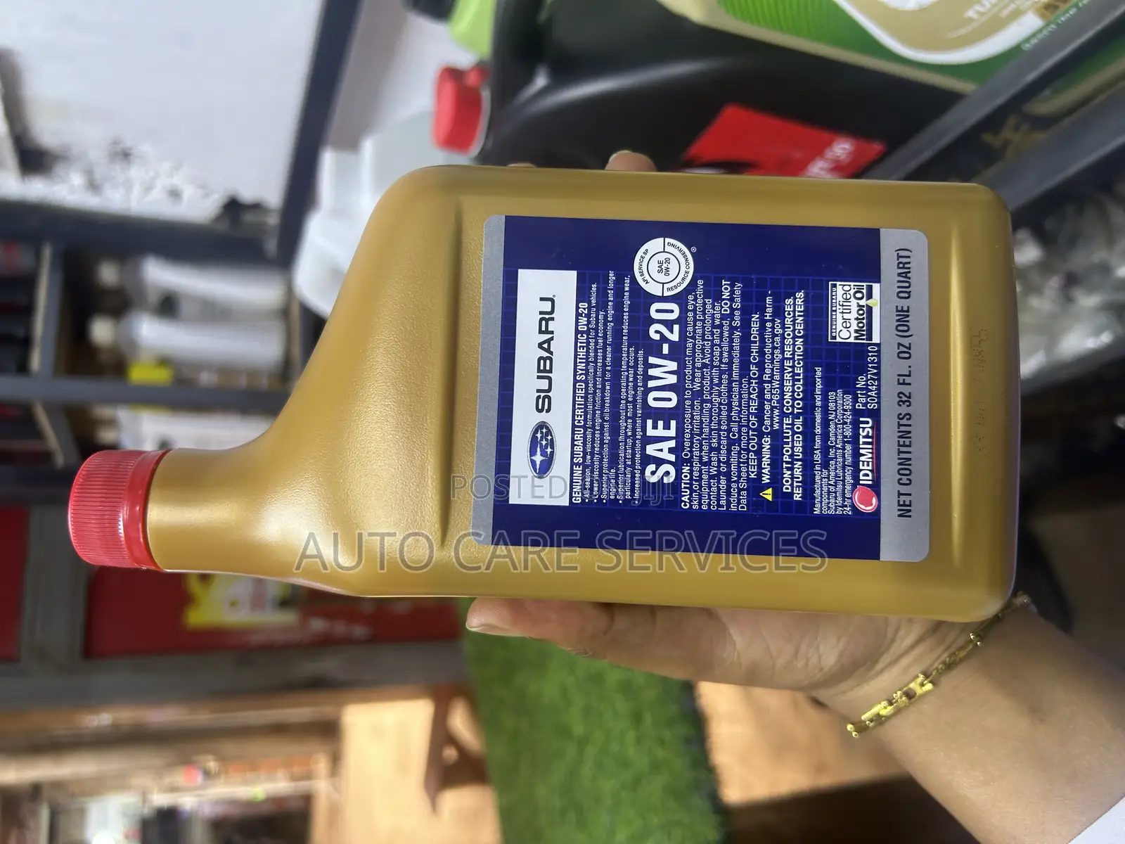 Geniune Subaru Certified Sythentic Oil0w-20