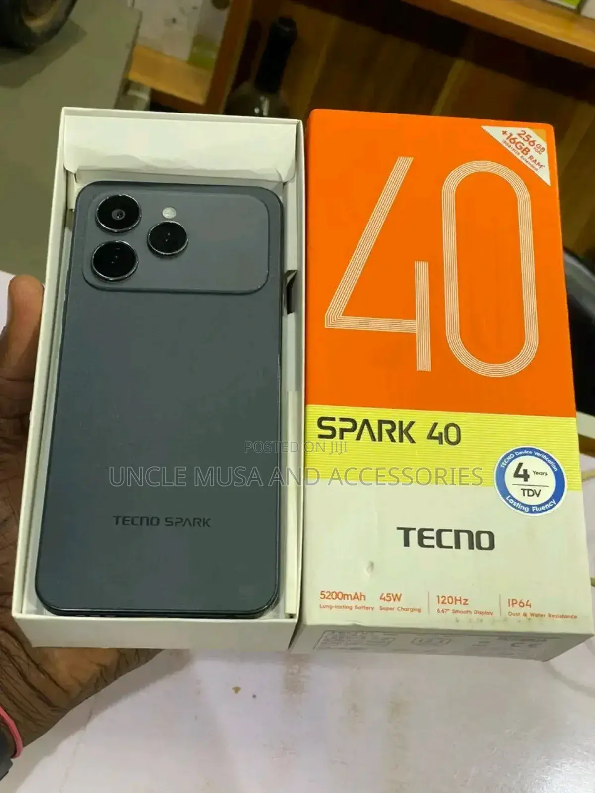 New Tecno Spark 40 256 GB Black