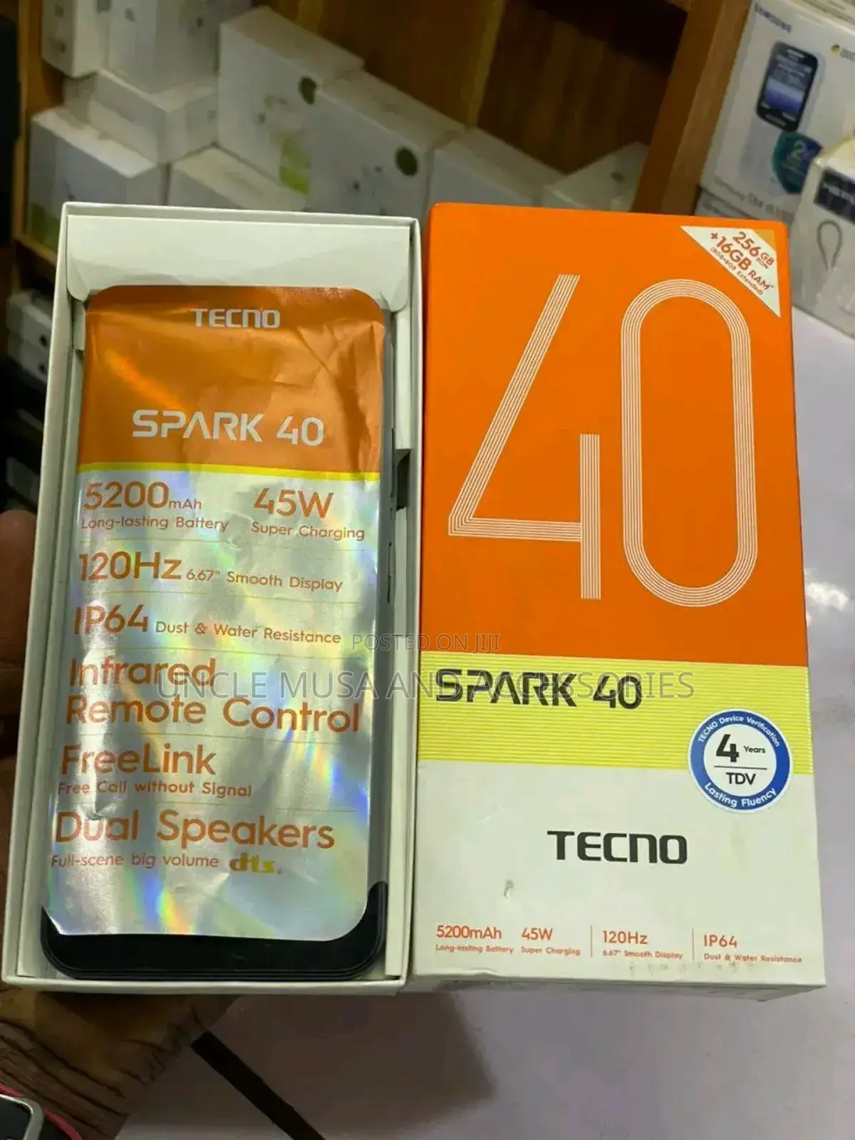 New Tecno Spark 40 256 GB Black