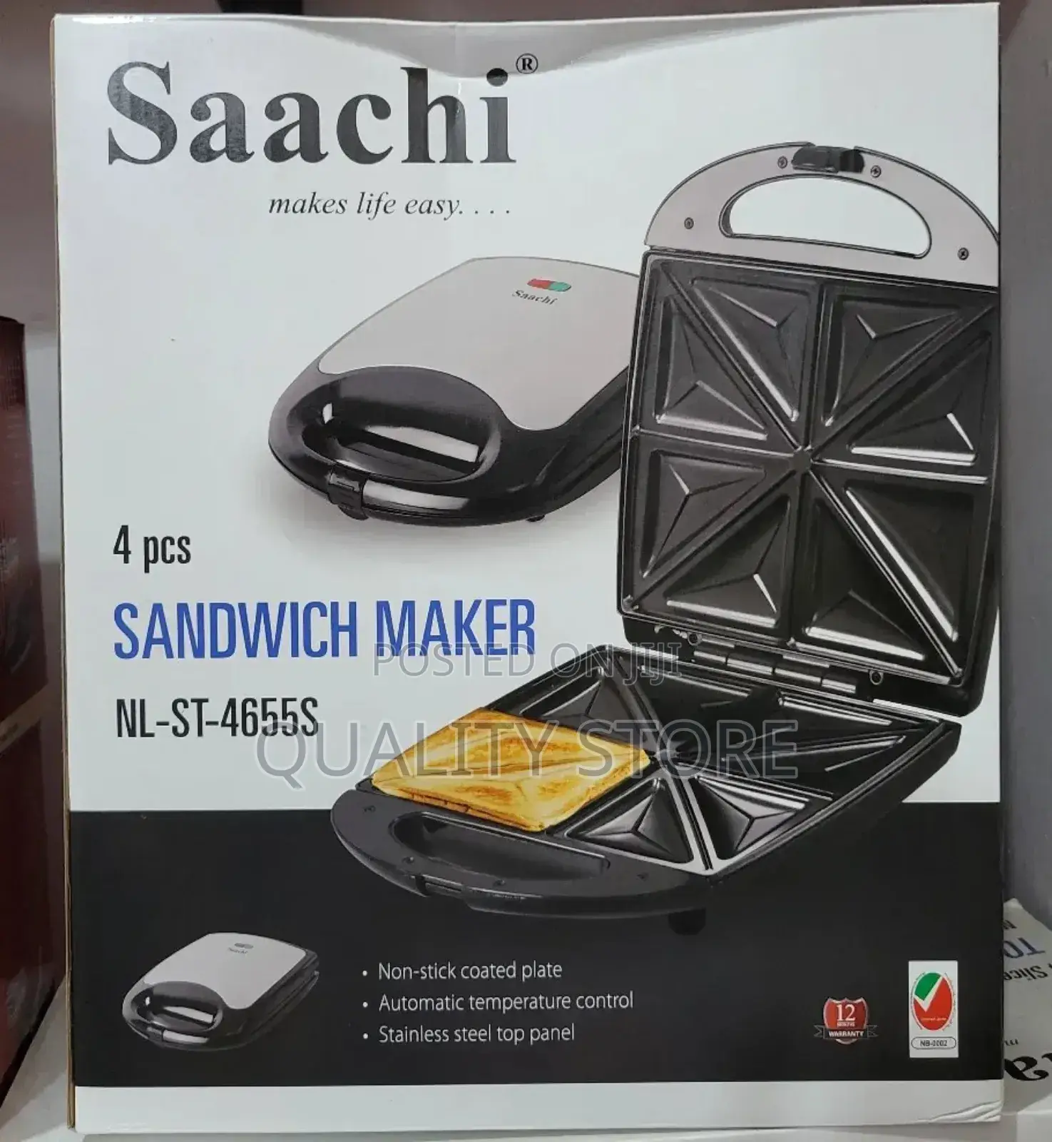 Saachi Electric Sandwich Maker Nl-St-4655s