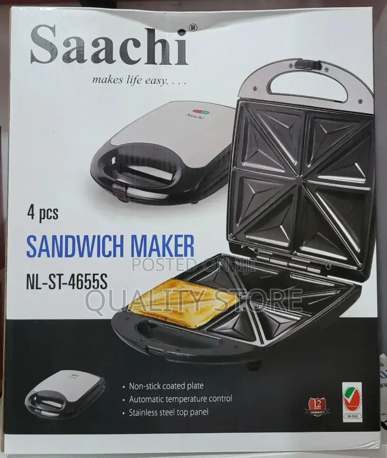 Saachi Electric Sandwich Maker Nl-St-4655s