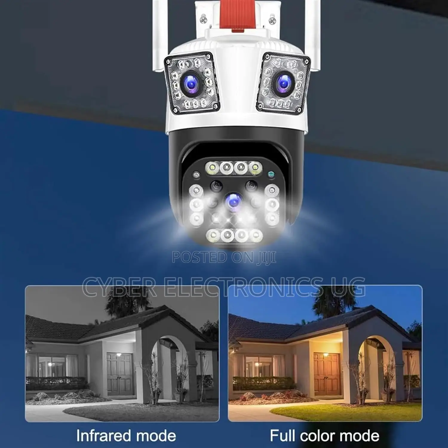 Home Security Cameras Wifi Camera Three Lens Auto Tracking Ip Camera