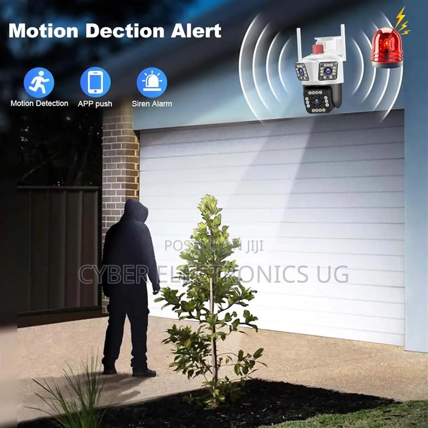 Home Security Cameras Wifi Camera Three Lens Auto Tracking Ip Camera