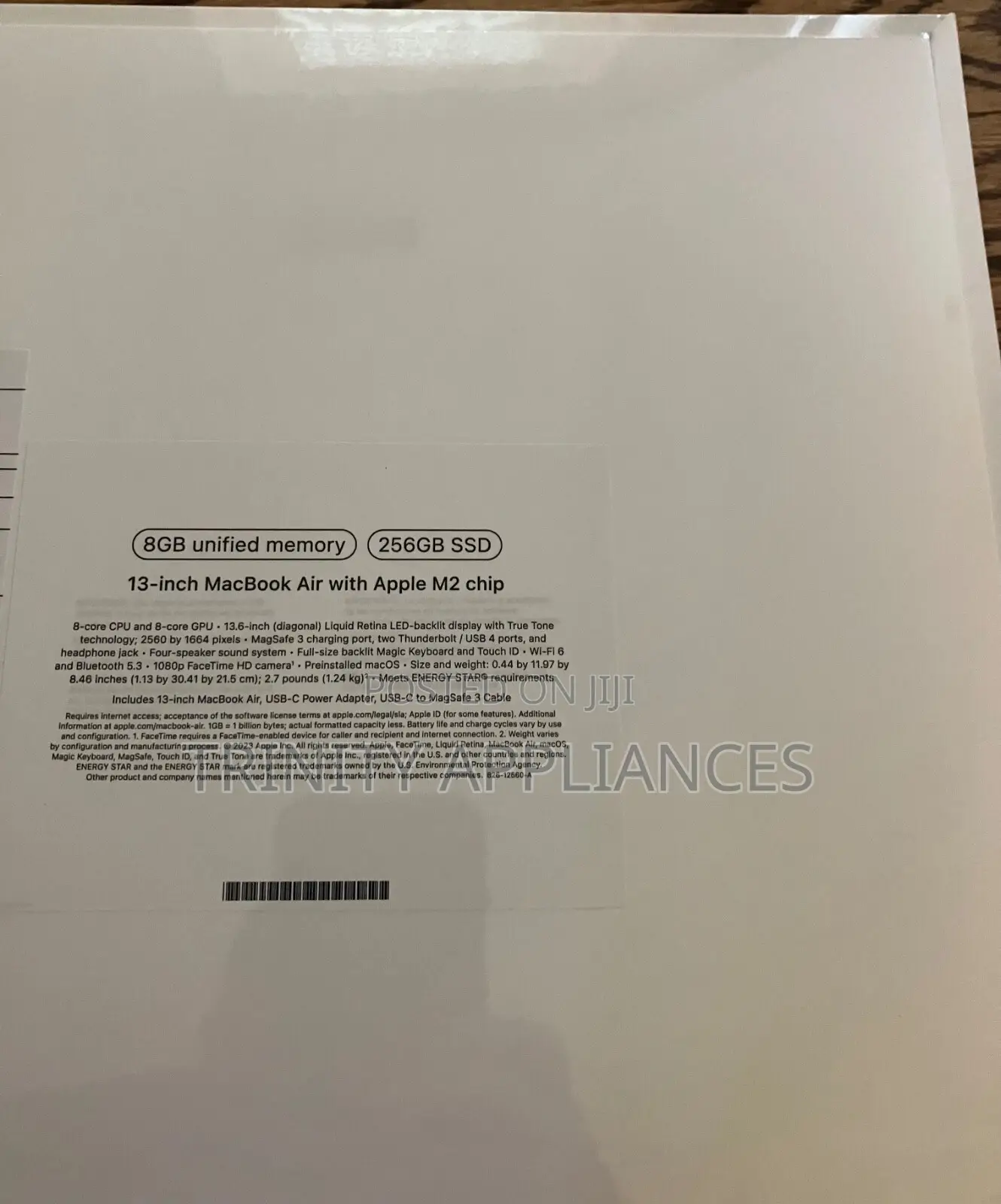 New Laptop Apple MacBook Air 16GB Apple M2 SSHD (Hybrid) 256GB