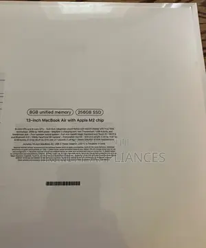 New Laptop Apple MacBook Air 16GB Apple M2 SSHD (Hybrid) 256GB