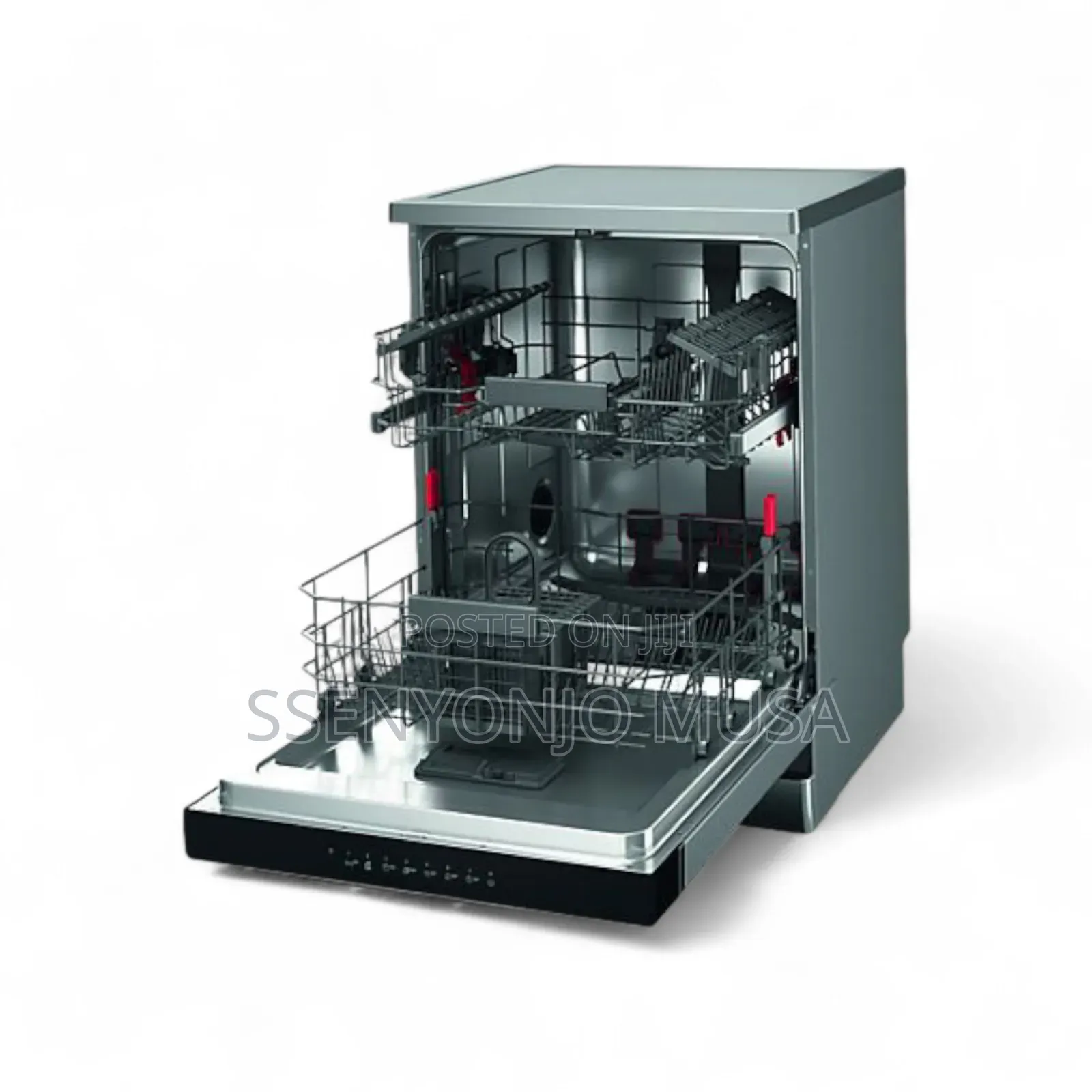 Whirlpool Vrijstaand Dishwasher-WFC 3c34 P X,Roestvrij Staal