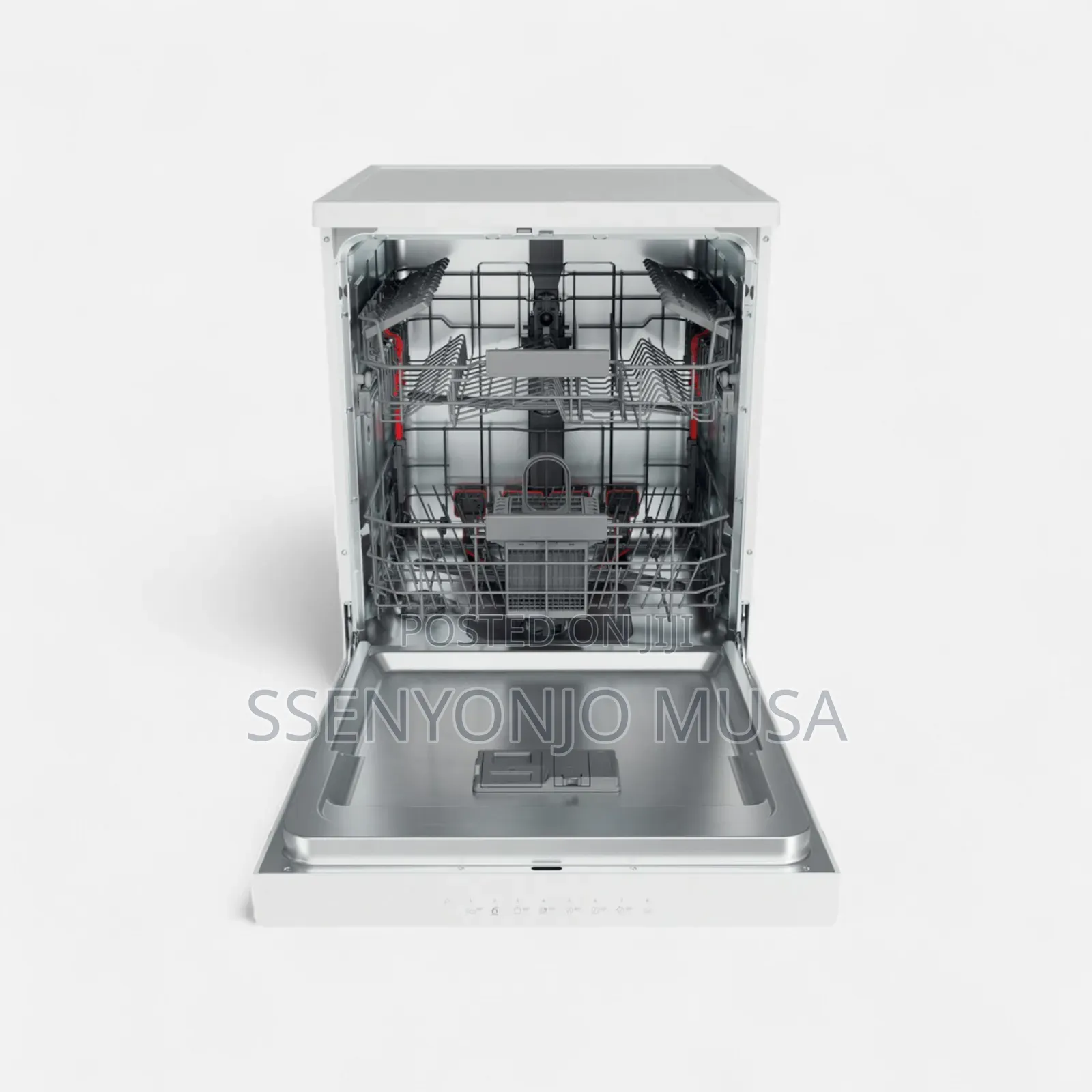 Whirlpool Vrijstaand Dishwasher-WFC 3c34 P X,Roestvrij Staal