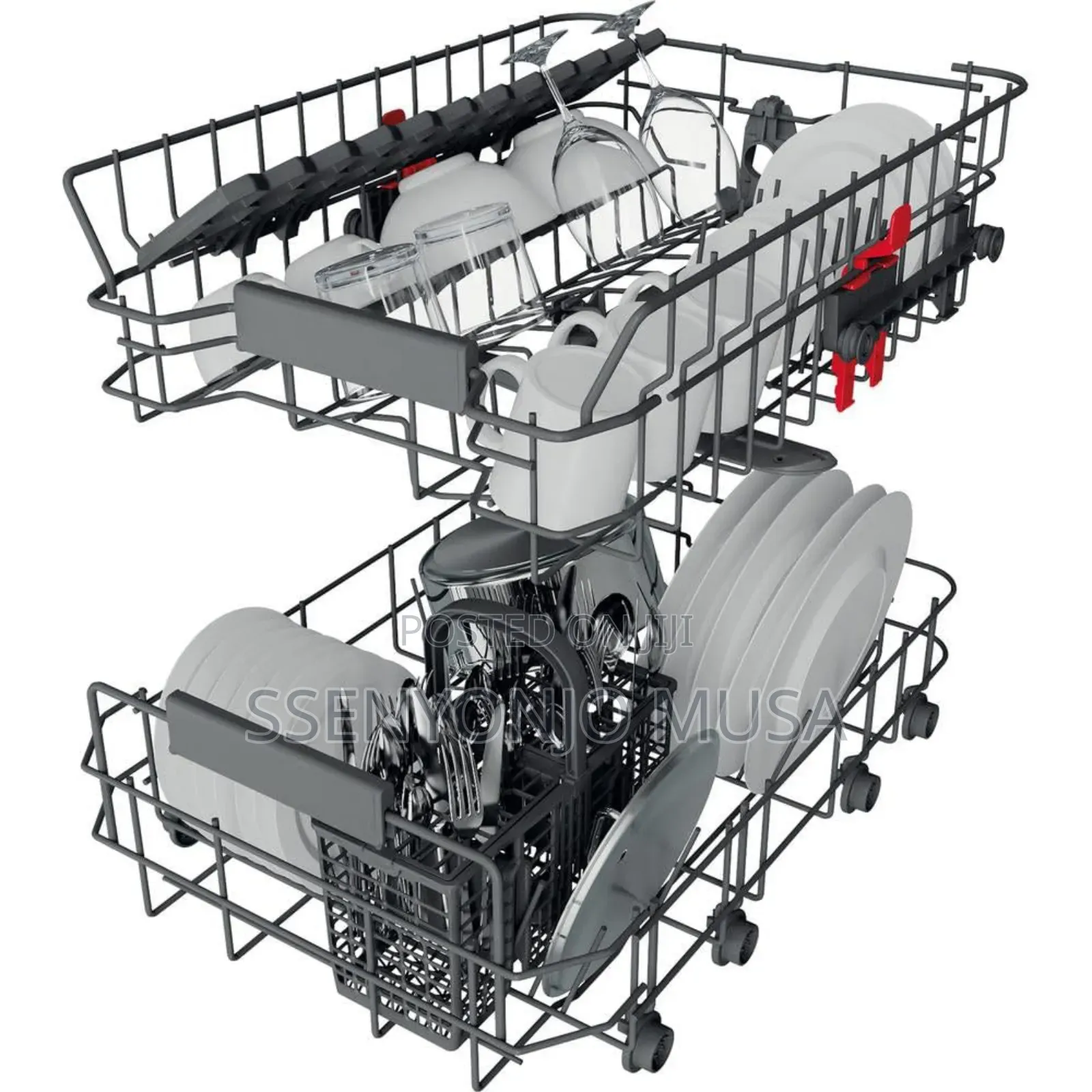 Whirlpool Vrijstaand Dishwasher-WFC 3c34 P X,Roestvrij Staal