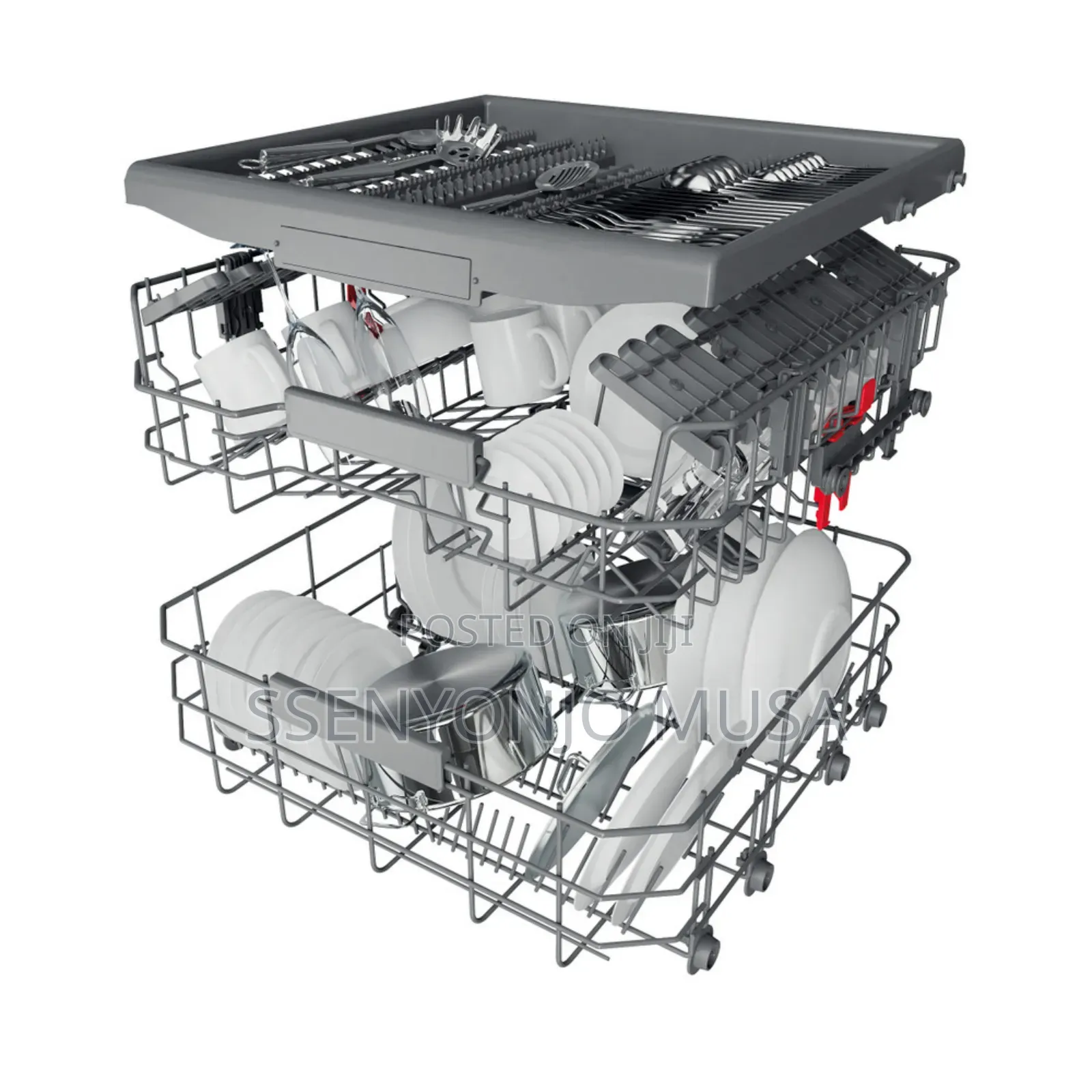 Whirlpool Vrijstaand Dishwasher-WFC 3c34 P X,Roestvrij Staal