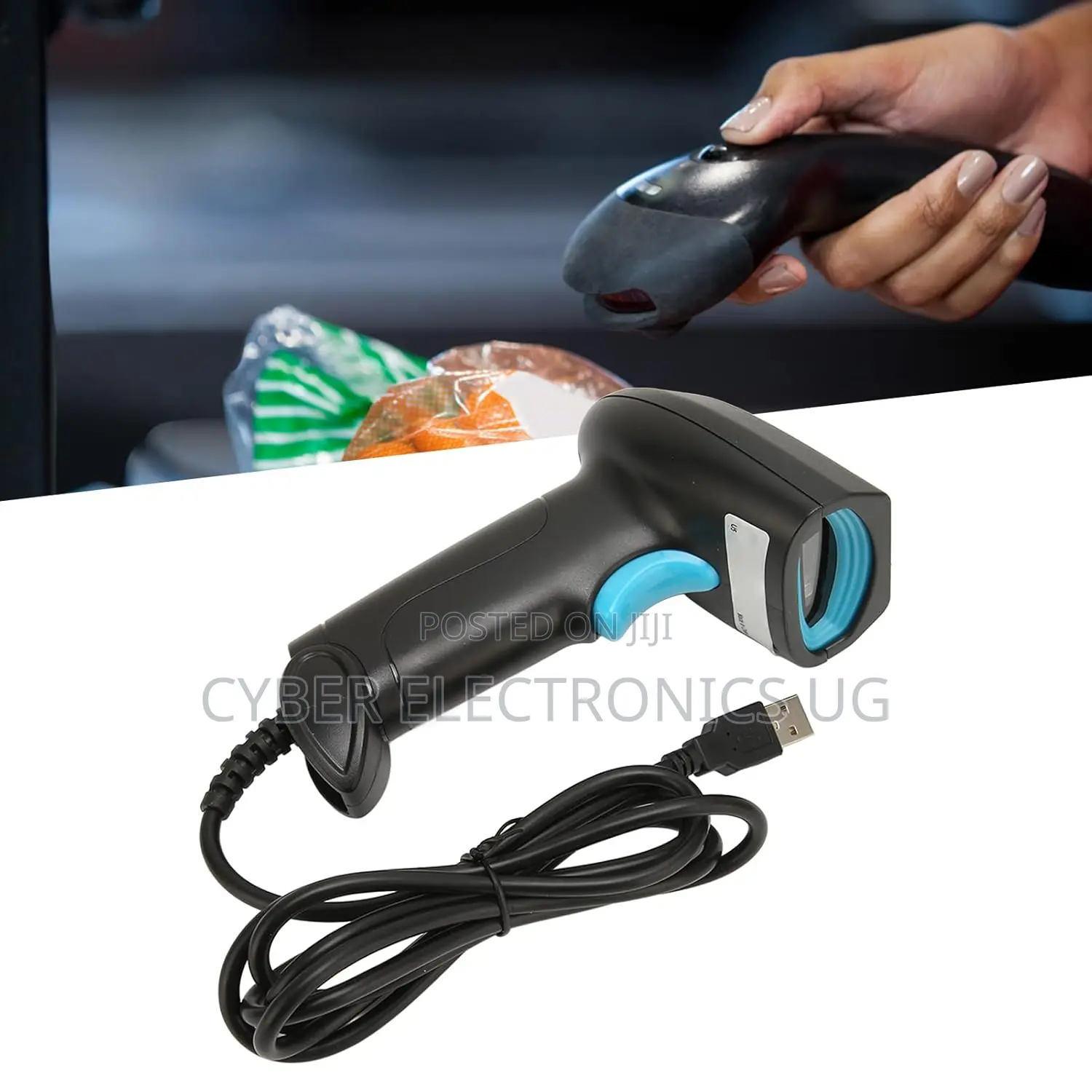 Handheld 1d Barcode Scanner Fast Accurate Identification Wired
