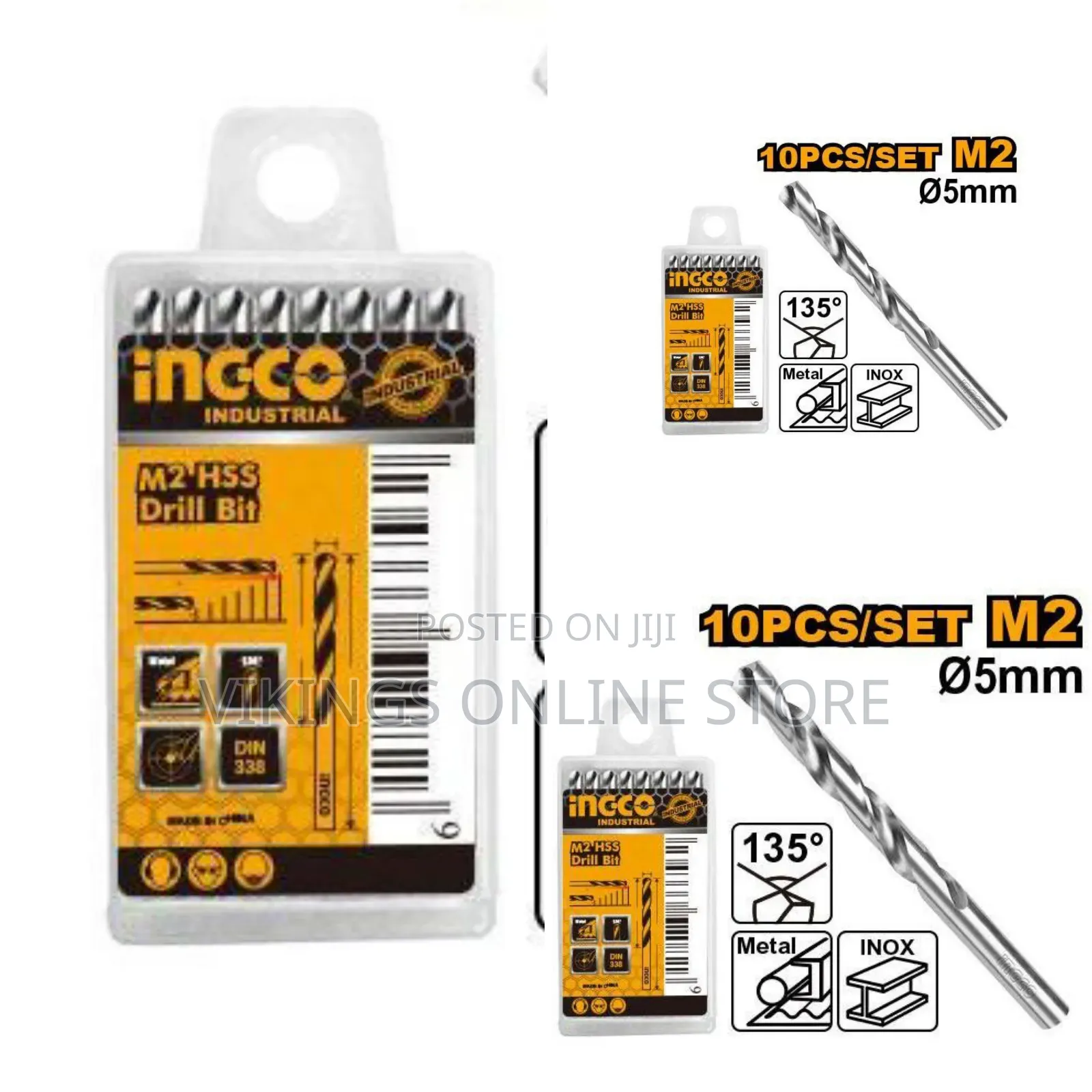 Ingco DBT - M2 HSS Drill Bit - Orange