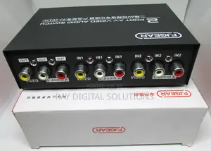 Av Switcher - Audio and Video Switcher Two-in-One Out