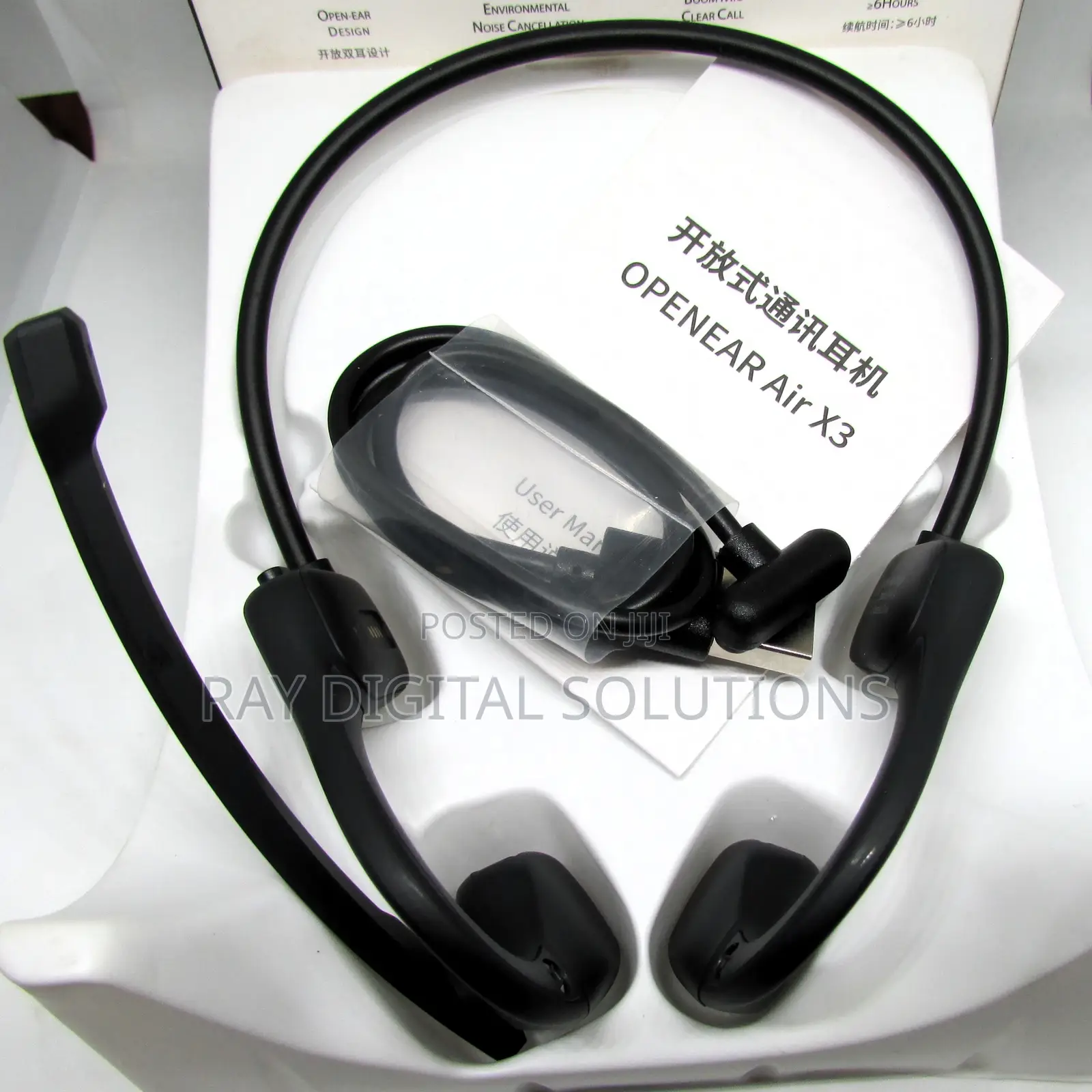 Open-Ear Air X3 Communication Noise Cancellation Wireless Headsets