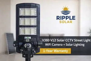 450w Solar CCTV Street Light V380 Camera Security Light Kampala
