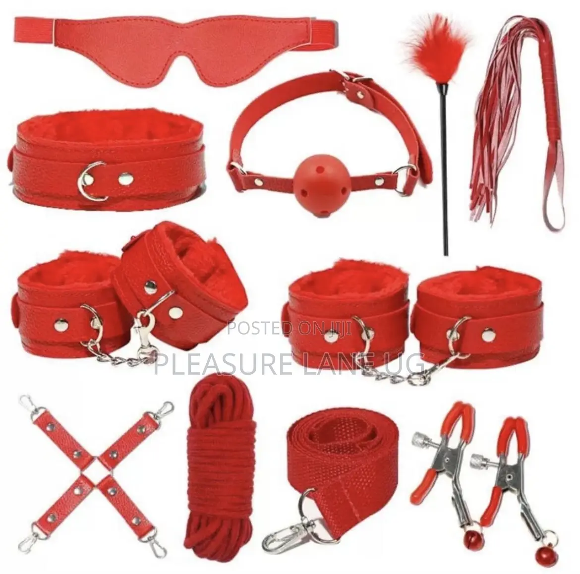 BDSM for Couples 12 Pieces Red and Black
