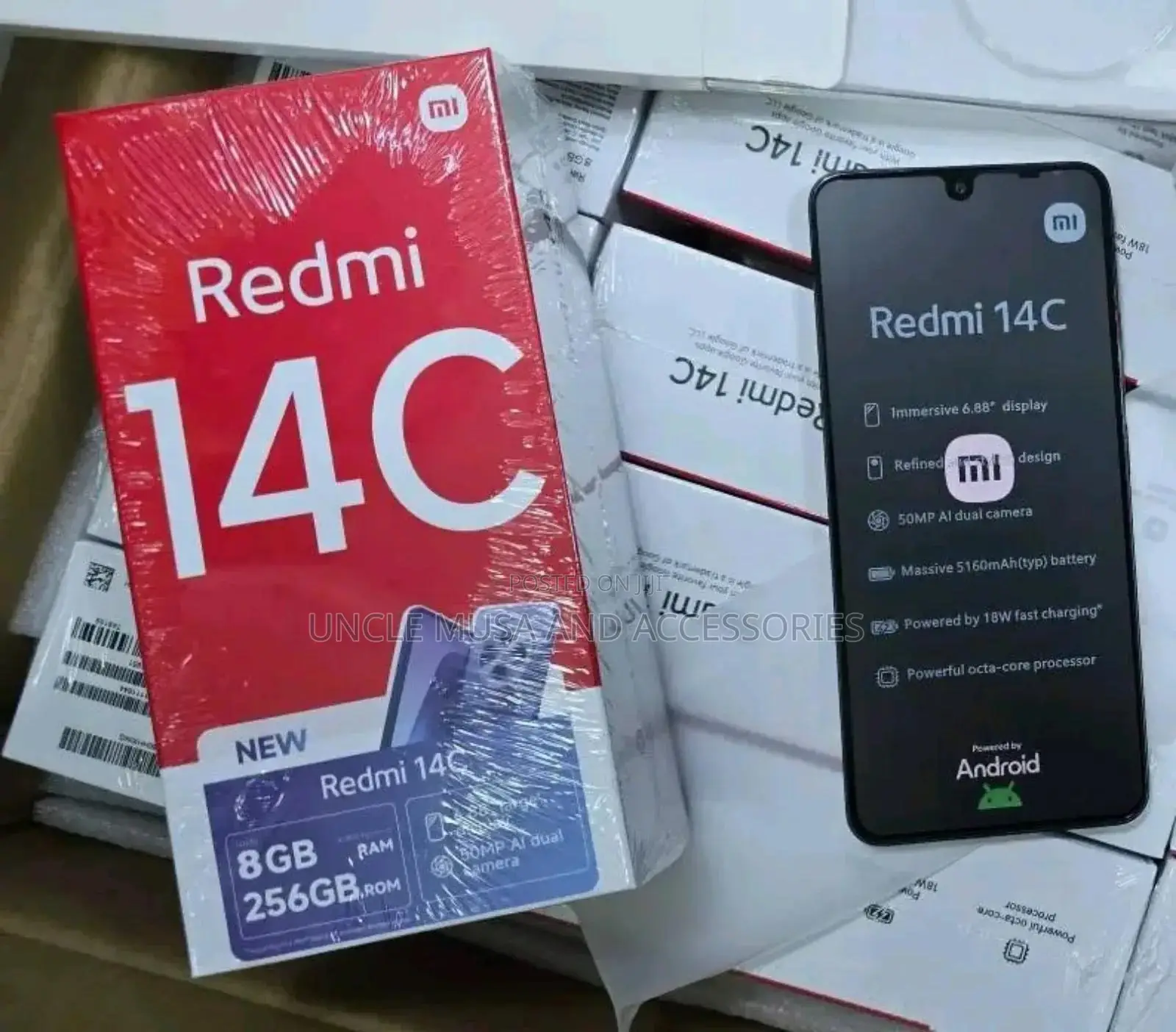 New Xiaomi Redmi 14C 256 GB Black