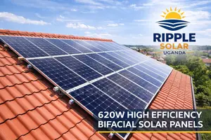 620w Bifacial Solar Panel Double Glass High Efficiency Kampala