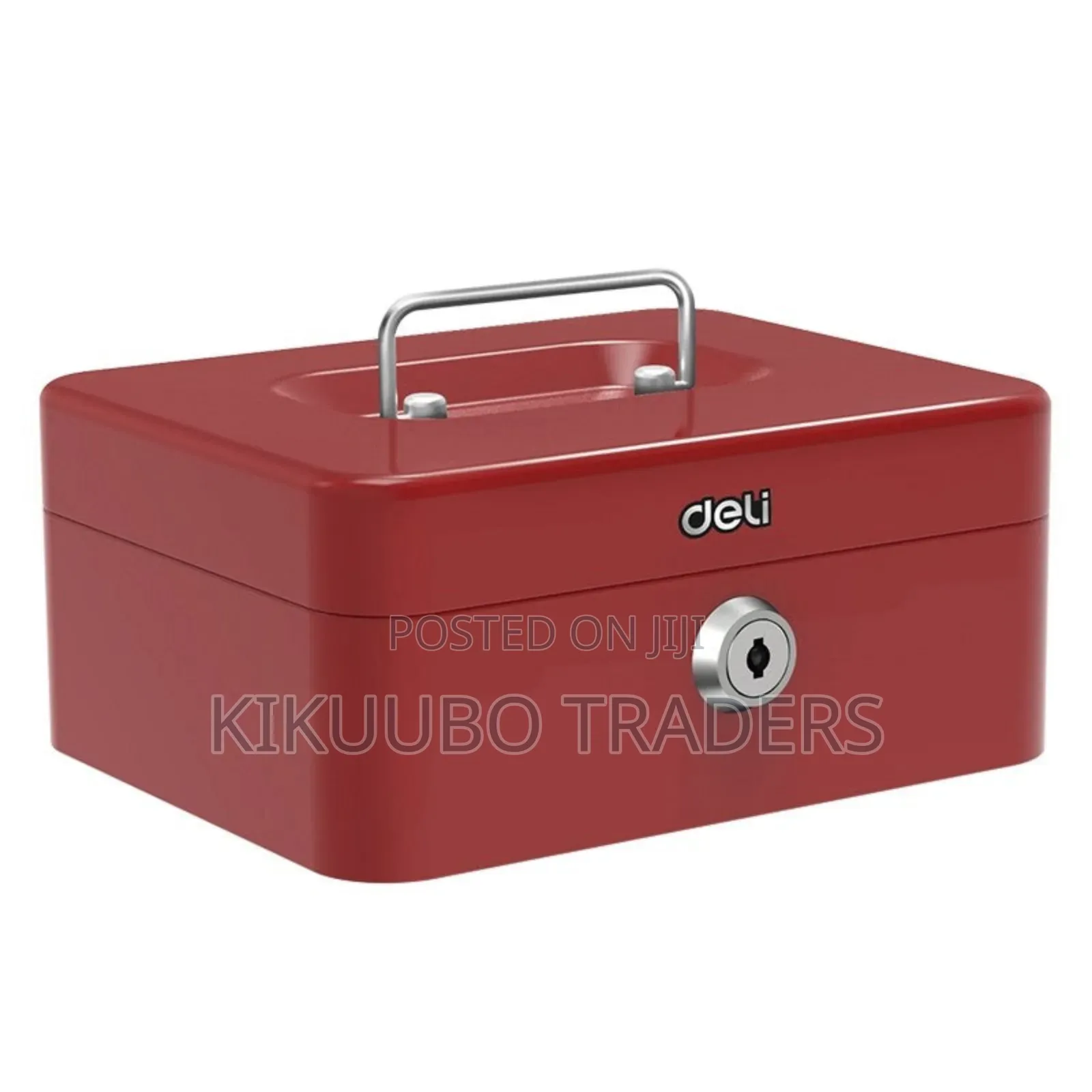 Deli Et500 Cashbox With Key, 90 Mm X 200 Mm X 160 Mm Size, Black