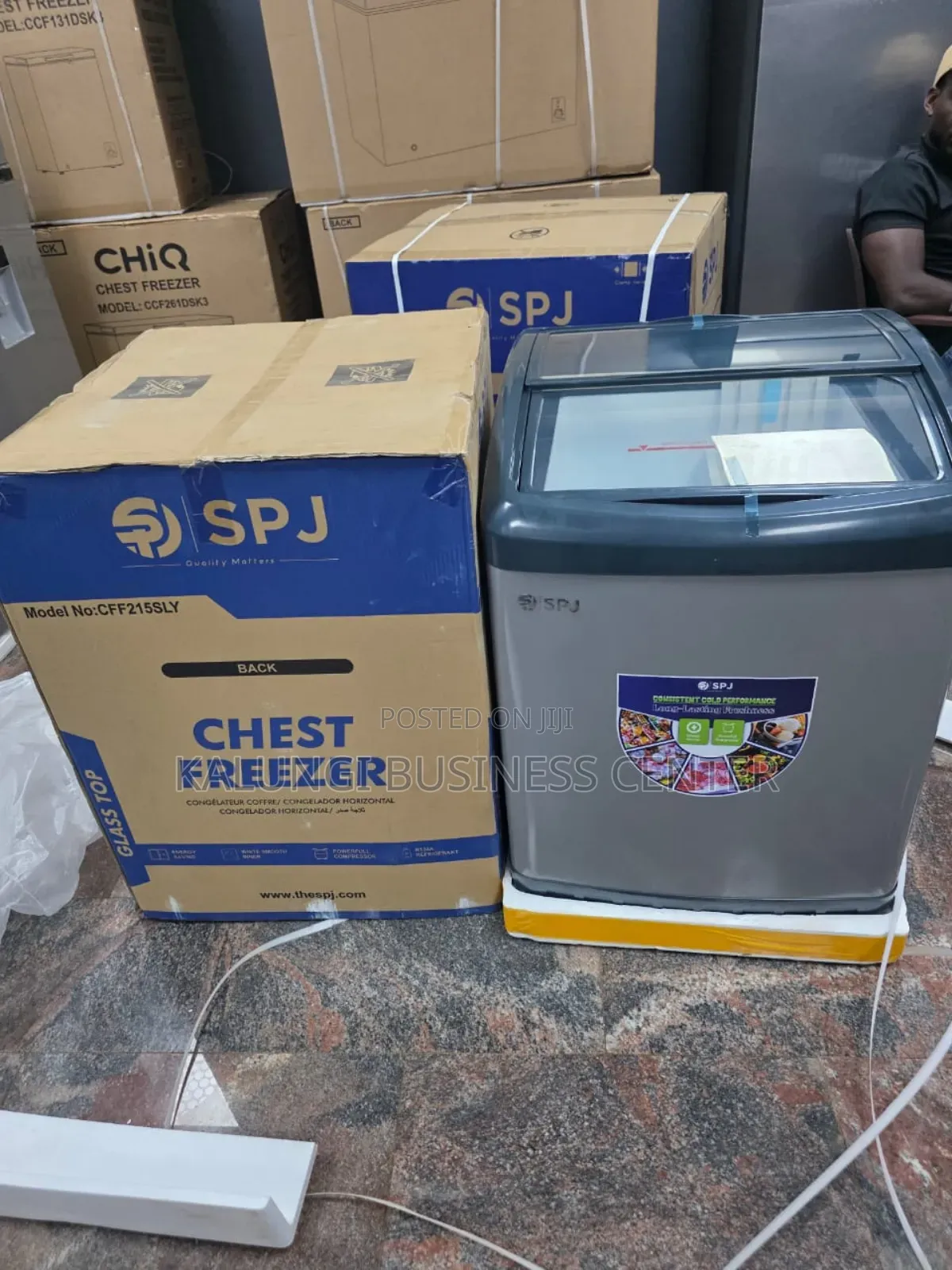 Premium Chest Freezer 215l SPJ Ice Cream Deep Freezer