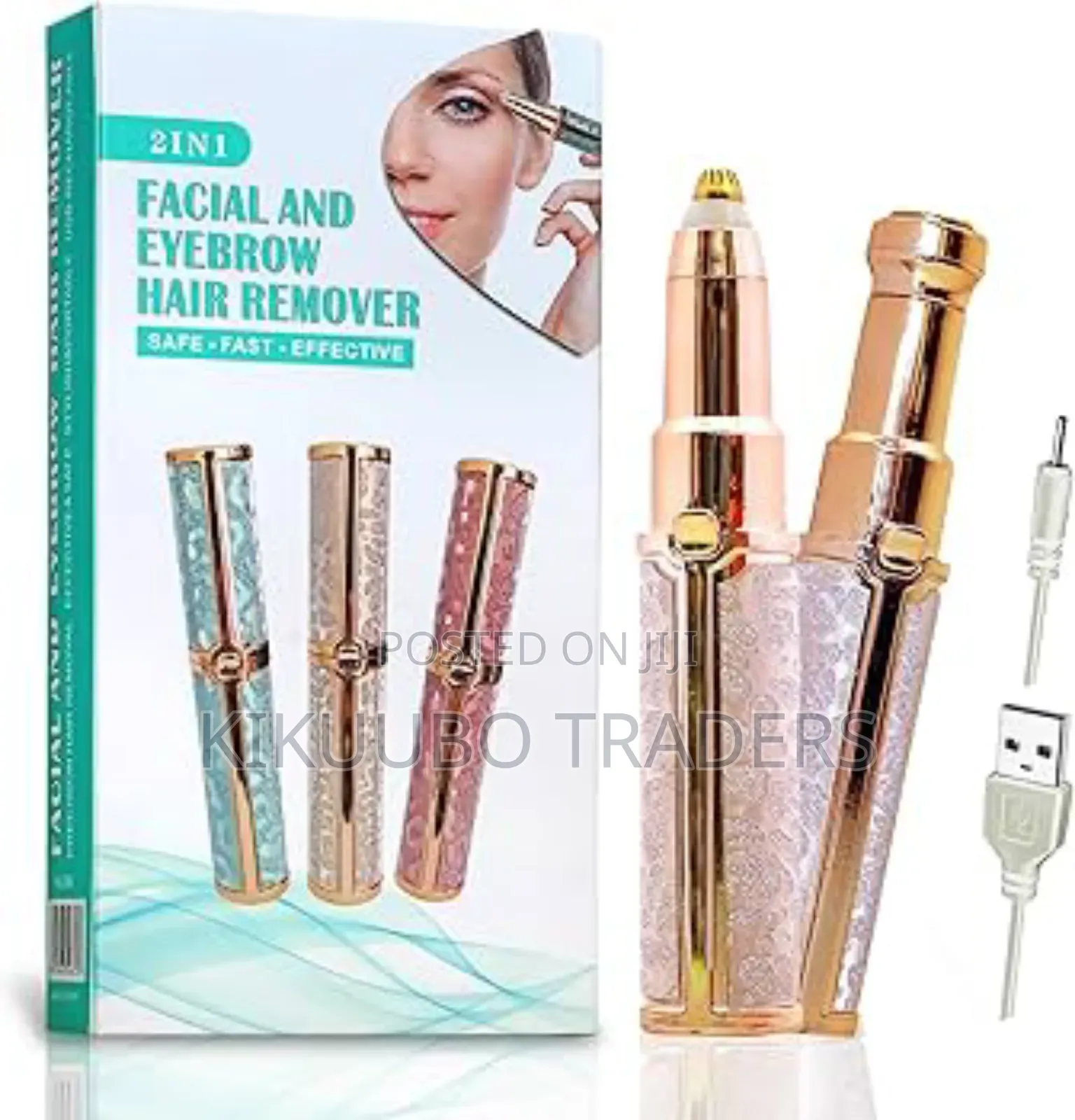 Rechargeable Eyebrow Facial Hair Trimmer for Women