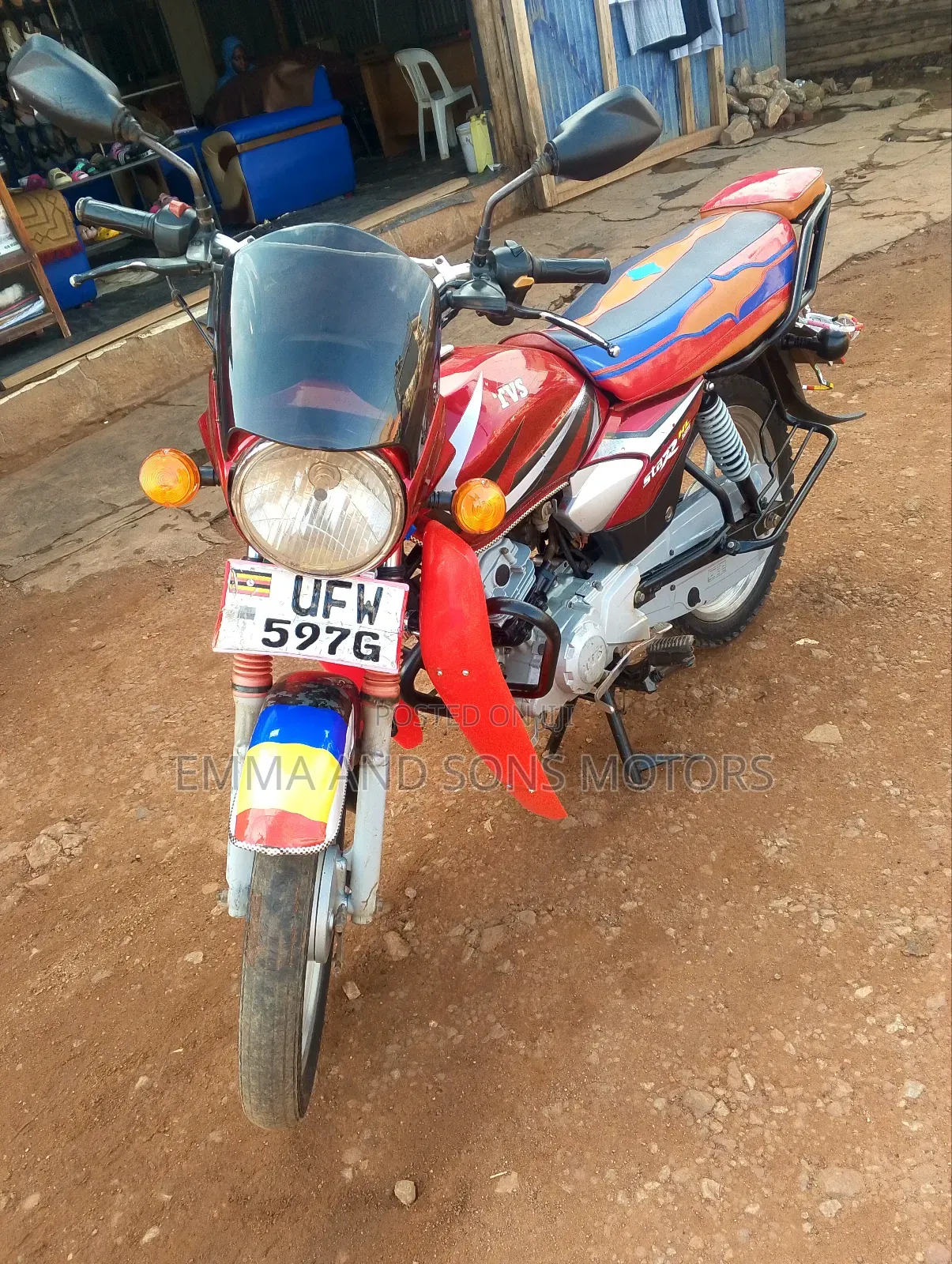 TVS HLX 125 2017 Red