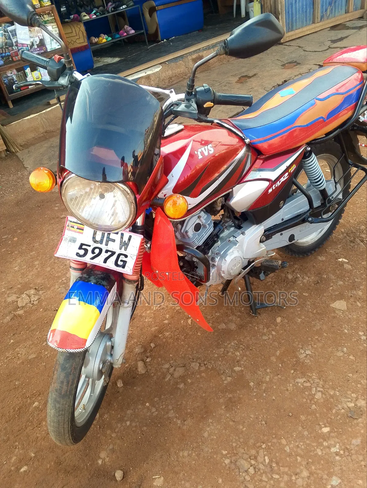 TVS HLX 125 2017 Red