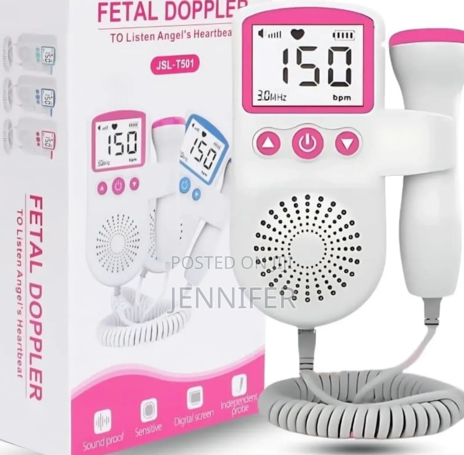 Handheld Digital Fetal Doppler/Baby Heartbeat Monitor